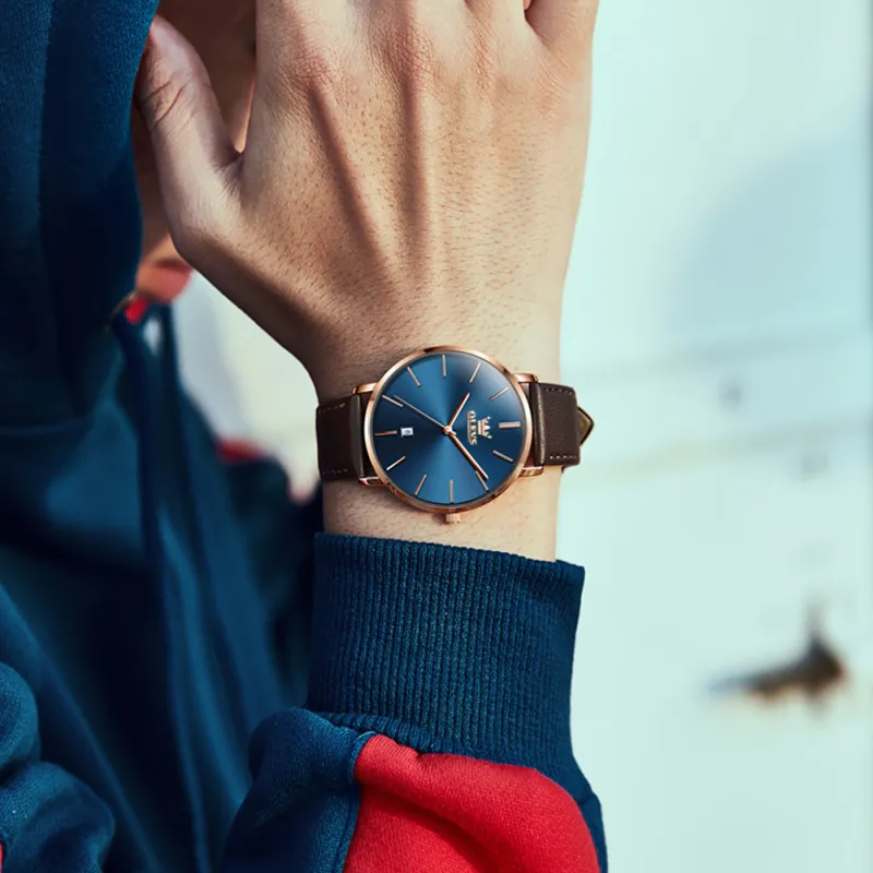 OLEVS OP-5869 Cafe Oro Rosa Azul