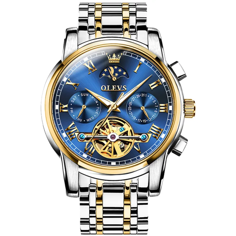 Reloj OLEVS OP-6617 Azul Dorado