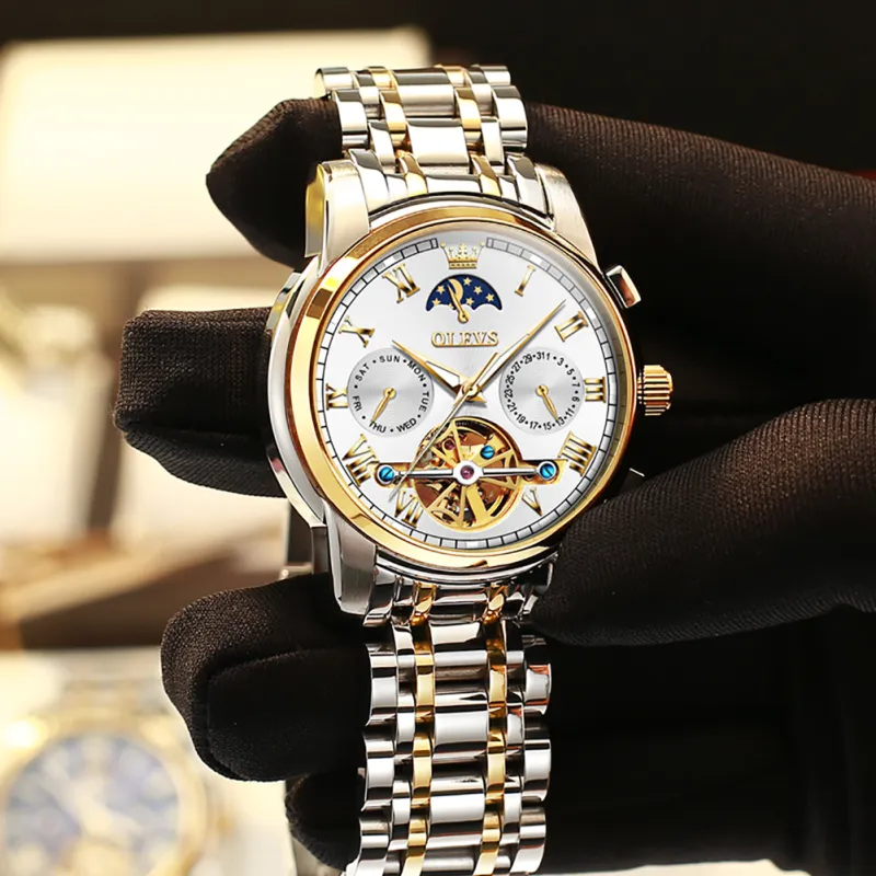 OLEVS OP-6617 Blanco Dorado