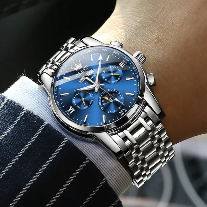 OLEVS OP-6633 Azul Plata