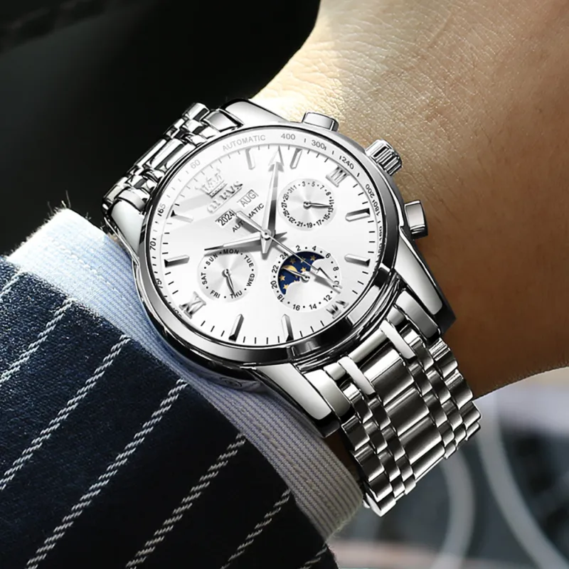 OLEVS OP-6633 Blanco Plata