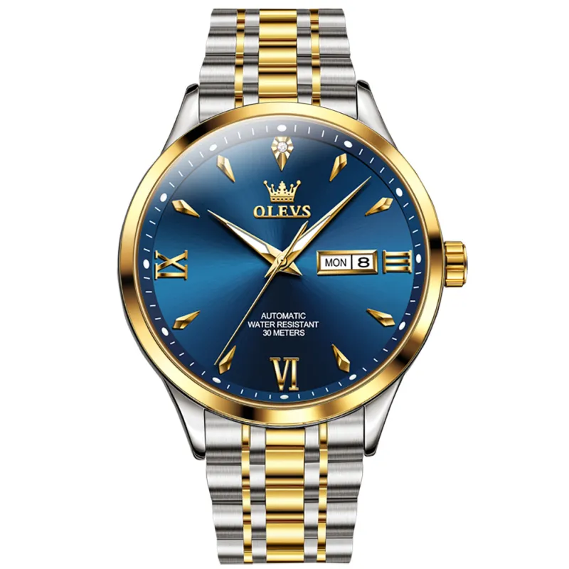 Reloj relacionado OLEVS OP-9956 Azul Dorado