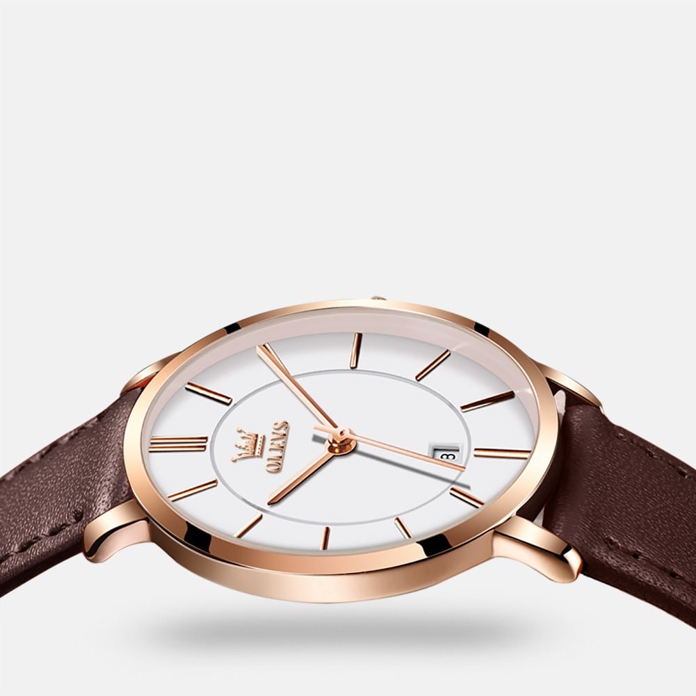 OLEVS OP-5869 Cafe Oro Rosa Blanco